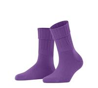 FALKE Damen Socken Striggings Rib W So Wolle einfarbig 1 Paar, Lila Pink Iris 8943, 35-38