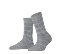 FALKE Damen Socken Stripe Uniform W So Baumwolle gemustert 1 Paar, Grau Silver 3203, 39-42