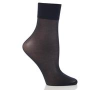 FALKE Damen Söckchen Seidenglatt 15 DEN, Transparente, Leicht Glänzend, 1 Paar, Blau (Marine 6179), Größe: 39-42