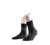 FALKE Damen Söckchen Seidenglatt 15 DEN, Transparente, Leicht Glänzend, 1 Paar, Schwarz (Black 3009), Größe: 39-42