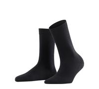 FALKE Damen Socken Softmerino W So Wolle Baumwolle einfarbig 1 Paar, Schwarz Black 3009, 35-36