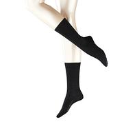 FALKE Damen Softmerino Socken Merino Wolle Baumwolle Schwarz Grau Mehr Farben Damen Dünne Leichte Warme Einfarbig Wadenlange Socken für Sommer oder Winter Arbeit oder Casual Looks 1 Paar, Grau -