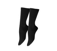 FALKE Damen Softmerino Socken Merino Wolle Baumwolle Schwarz Grau Mehr Farben Damen Dünne Leichte Warme Einfarbig Wadenlange Socken für Sommer oder Winter Arbeit oder Casual Looks 1 Paar, Schwarz, 7