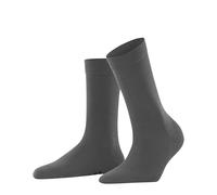 FALKE Damen Socken Softmerino W So Wolle Baumwolle einfarbig 1 Paar, Grau Flanell 3210, 41-42
