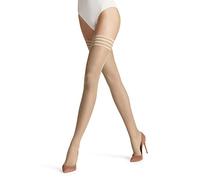 FALKE Damen Stay-Ups Pure Matt 20 DEN W STU Transparent einfarbig 1 Paar, Beige (Cocoon 4859), M 9.5-10