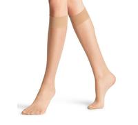 Falke Damen Kniestrümpfe Seidenglatt 15 DEN transparent Hautfarben Golden 39-42