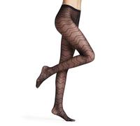 FALKE Damen Strumpfhose Body Wave 20 DEN W Ti weiches Material gemustert 1 Stück, Schwarz Black 3009, M