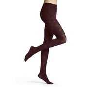 FALKE Modestrumpfhose CHECK MATE cayenne dunkelrot | M