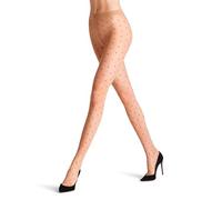 Falke Damenstrumpfhose Dot Bicolor 15 DEN transparent gemustert Powder (4169) M-L