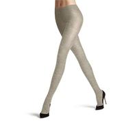 FALKE Damen Family Rib W TI Baumwolle einfarbig 1 Stück Strumpfhose, Beige (Linen Melange 4541), 44-46