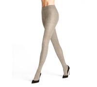 FALKE Damen Strumpfhose Family W Ti nachhaltige Baumwolle einfarbig 1 Stück, Beige Linen Melange 4541, 48-50