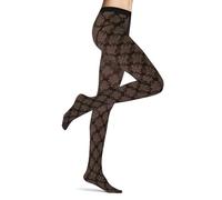 FALKE Damen Strumpfhose Floral Shower 20 DEN W Ti transparent gemustert 1 Stück, Schwarz Black 3009, S