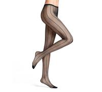 FALKE Damen Strumpfhose Lady Suit W Ti weiches Material gemustert 1 Stück, Schwarz Black 3009, L