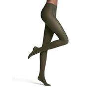FALKE Damen Strumpfhose Matt Deluxe 30 DEN W Ti transparent einfarbig 1 Stück, Grün Artichoke 7076, M