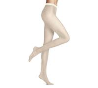 FALKE Damen Strumpfhose Origin Flaw Weiches Material transparent gemustert 1 Stück, Beige (Pearl 2022), M