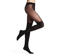 FALKE Damen Strumpfhose Overknee 25 DEN W Ti weiches Material einfarbig 1 Stück, Schwarz Black 3009, S-M