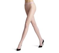 FALKE Damen Strumpfhose Paradise Net W Ti transparent gemustert 1 Stück, Rosa Shell Pink 8045, S