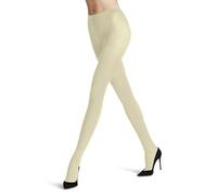 FALKE Damen Prime Rib 60 DEN W TI halb-Blickdicht Gemustert 1 Stück Strumpfhose, Weiß (Off-White 2059), L