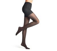 FALKE Damen Strumpfhose Rib Shaping 50 DEN W Ti halb-blickdicht mit Shapingeffekt 1 Stück, Grau Graphite 3146, S-M