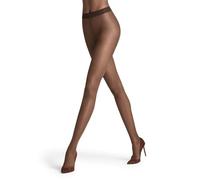 FALKE Damen Strumpfhose Seidenglatt 15 DEN W Ti transparent einfarbig 1 Stück, Braun Espresso 5188, M-L