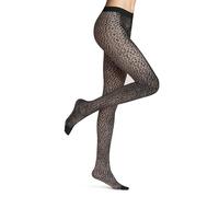 FALKE Damen Strumpfhose Shell Fragments 20 DEN W Ti transparent gemustert 1 Stück, Schwarz Black 3009, S
