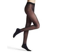 FALKE Damen Sneaker 20 DEN W TI transparent einfarbig 1 Stück Strumpfhose, Blau (Marine 6179), S-M