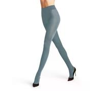 FALKE Damen Strumpfhose Softmerino W Ti Wolle Baumwolle einfarbig 1 Stück, Blau Monument 6592, 36-38