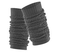 FALKE Damen Stulpen Fable Estate W Lw Wolle dick einfarbig 1 Paar, Grau Flanell 3210, ONESIZE