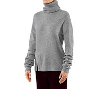 FALKE Damen Sweater Au Longsleeve, Grey-Heather, M