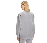 FALKE Damen Sweatshirt Basic Sweat Shirt W Pu Baumwolle weich bequem komfortabel langarm 1 Stück, Grau Grey-Heather 3757, L