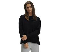 FALKE Damen Sweatshirt Basic Sweat Shirt W Pu Baumwolle weich bequem komfortabel langarm 1 Stück, Schwarz Black 3000, XL
