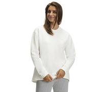 FALKE Damen Sweatshirt Basic Sweat Shirt W Pu Baumwolle weich bequem komfortabel langarm 1 Stück, Weiß Off-White 2040, L