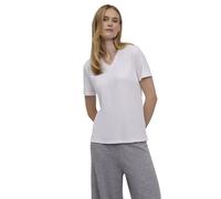 FALKE Damen T-Shirt Basic Soft Lyocell/Cotton V-Tee W S/s Sh Lyocell Baumwolle weich Kurzarm bequem sehr leicht 1 Stück, Weiß White 2000, XL