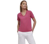 FALKE Damen T-Shirt Basic V-Neck W S/s Sh Baumwolle weich Kurzarm bequem sehr leicht 1 Stück, Lila Fuchsia 8856, S