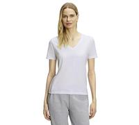 FALKE Damen T-Shirt Basic V-Neck W S/s Sh Baumwolle weich kurzarm bequem sehr leicht 1 Stück, Weiß White 2000, XXL