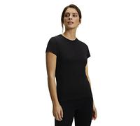 FALKE Damen T-Shirt CORE Logo Round Neck W S/S SH Lyocell Baumwolle feuchtigkeitsregulierend 1 Stück, Schwarz (Black 3000), XS