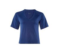 FALKE Damen, T-Shirt Modest Shirt Funktionsfaser, 1 er Pack, Blau (Blue Lake 6455), Größe: XS