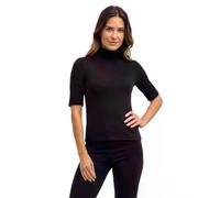 FALKE Damen T-Shirt Selection Mock W S/s Sh Viskose kühlend sportiv Kurzarm 1 Stück, Schwarz Black 3000, S