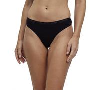 FALKE Damen Tangahöschen Daily Comfort Multipack W Th Baumwolle atmungsaktiv 2 Stück, Schwarz Black 3000, M