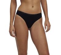 FALKE Damen Daily Comfort 2-Pack W TH Baumwolle atmungsaktiv 2 Stück Tangahöschen, Schwarz (Black 3000), XL (2er Pack)