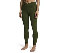 FALKE Damen Trainingshose YOGA Tights W TI Funktionsmaterial feuchtigkeitsregulierend 1 Stück, Grün (Herb 7754), XS
