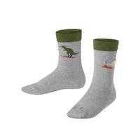 Falke Kinder Socken Dinosaurs 10354-3223 gemusterte Baumwolle Grau Lt. Heather 27-30