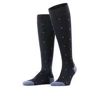 Falke Tagessocke Dot Kniestrümpfe (Business-Kniestrumpf, weiche Baumwolle) navyblau Herren - 1 Paar, Größe 39-42