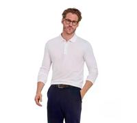 FALKE Herren Polohemd Basic Polo Shirt Longsleeve M Pl Baumwolle weich hautfreundlich bequem sehr leicht 1 Stück, Weiß White 2000, S
