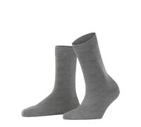 FALKE Damen Socken ClimaWool W So Wolle Lyocell einfarbig 1 Paar, Grau Light Grey Melange 3216, 41-42