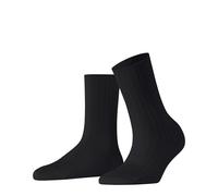 FALKE Damen Socken Cotton Rib - Schwarz - Größen 35/36/37/38