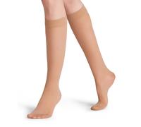 FALKE Kniestrümpfe Energize 30 DEN Damen mit Kompression transparent Beige 37-38