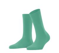 FALKE Damen Socken Family W So nachhaltige Baumwolle einfarbig 1 Paar, Türkis Ocean Green 7506, 39-42