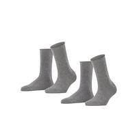 FALKE - FALKE Happy 2-Pack Damen light greymel. - Gr. - 36.5