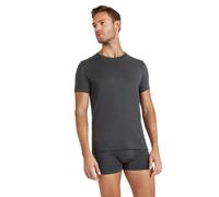 Falke Herren T-Shirt ClimaWool Daily Crew-Neck Wollmischung schnelltrocknend Dunkelgrau XL